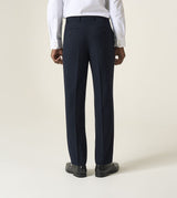 Skopes Tailored Fit Harcourt Suit Trouser For Men in Navy Ink Tweed Effect, 30W-58W