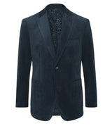 Skopes Atkinson Suit Tailored Fit Jacket For Men in Teal Blue Corduroy, 34S to 62L
