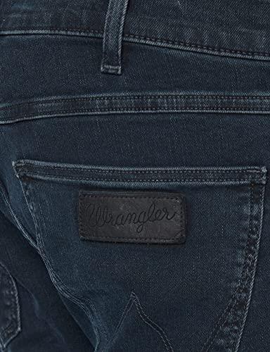 Wrangler Men's Greensboro Regular Fit Sammy Stretch Cotton Rich Straight Leg Jeans (W15QLT35X) 36 - 46 Waist, Iron Blue