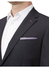SKOPES Mens Navy Semi Plain Wool Blend Sports Jacket (Harrow) in Navy 48 - 62