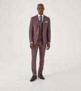 Skopes Tapered Fit Jodrell Suit Trouser For Men in Berry, 30W-42W
