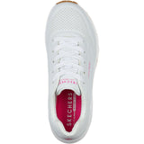 Skechers Uno Stand On Air Sports Shoes Childrens Sports in White Pink