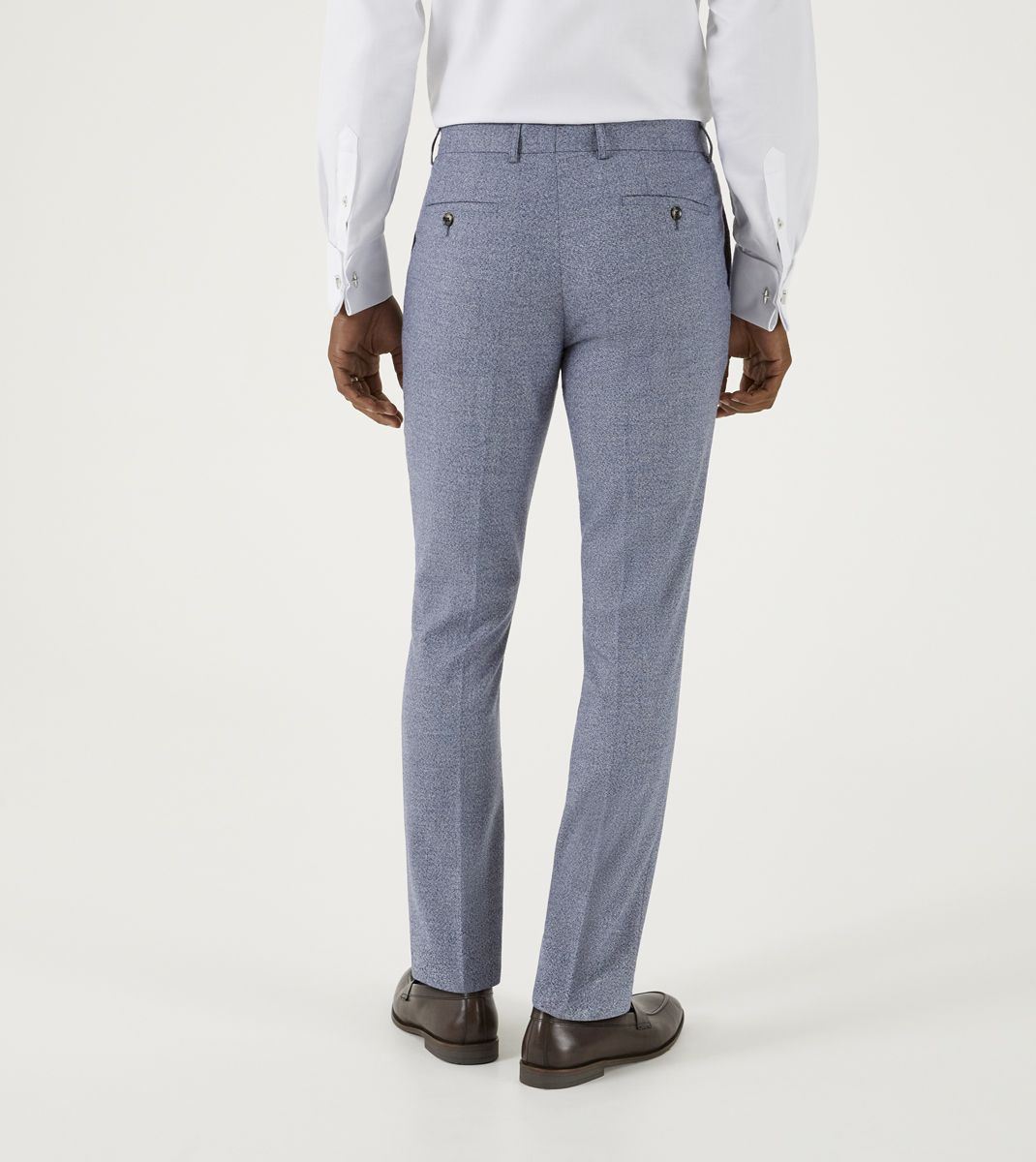 Skopes Slim Fit Jodrell Suit Trouser For Men in Blue Marl, 30W-42W