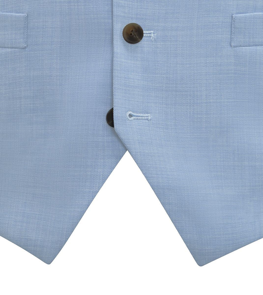 Skopes Lucien Suit Waistcoat For Men in Sky Blue, 34R-62R