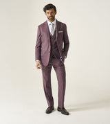 Skopes Jodrell Suit Tailored Fit Trouser For Men ins Berry, 28W-58W