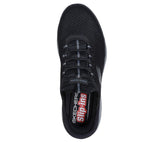 Skechers Slip On Sneaker Shoe For Men Summits High Range Mesh Slip-Ins in Black/Charcoal, 5.5-14