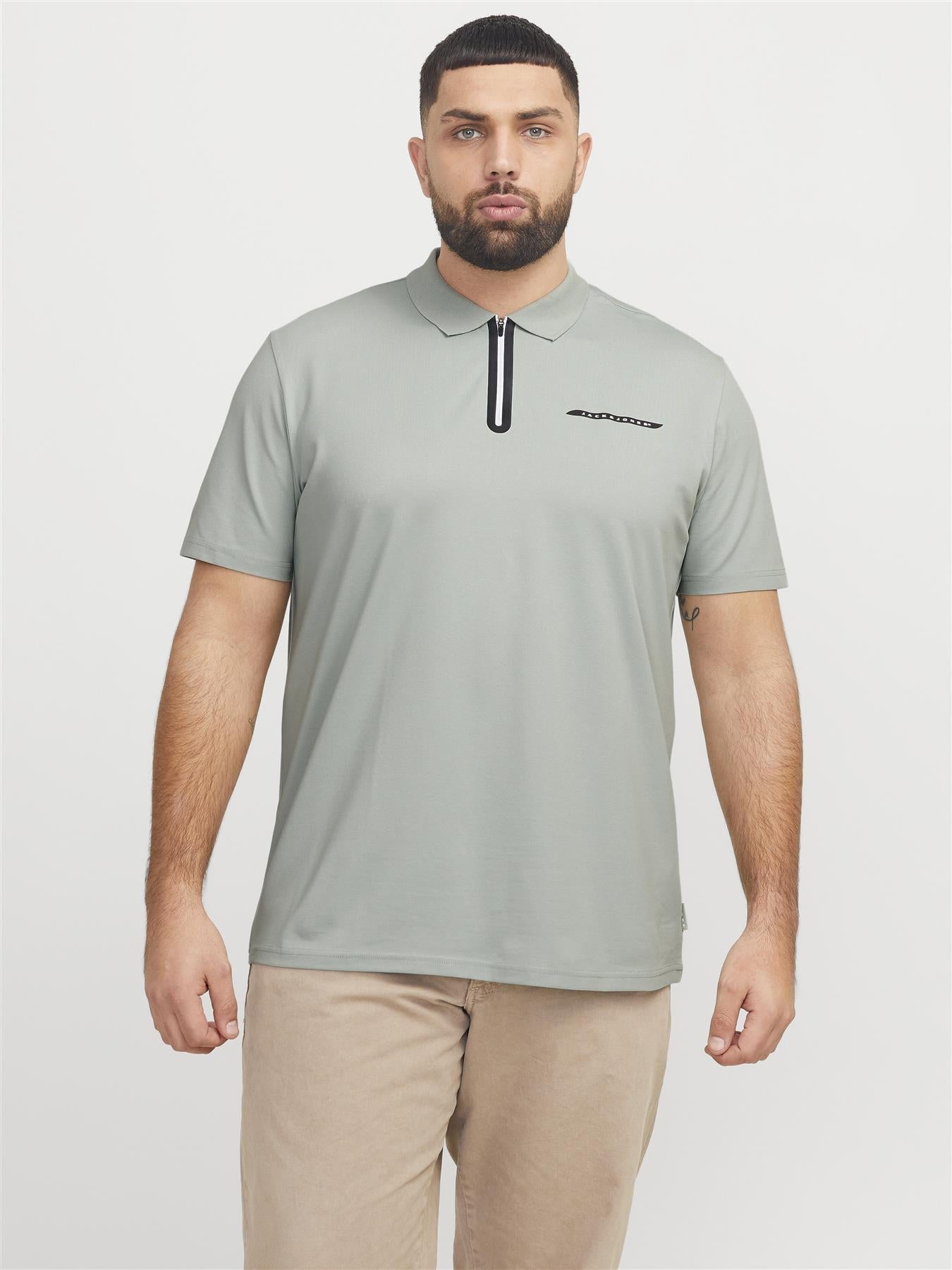 Jack & Jones Short Sleeves Polo Shirt For Men (JCOFUSION PIQUE) in 3 Colours, 4XL-7XL