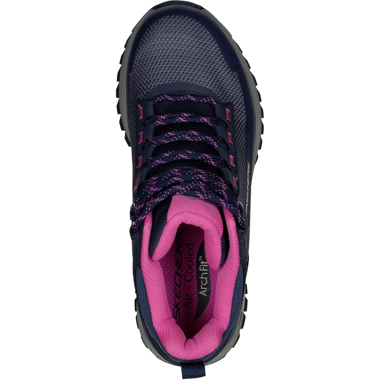 Skechers Women Boots - Arch Fit Discover Elevation Gain Ankle in Navy/Purple, 3-8 - GAR180086