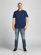 Jack & Jones (12143859) Men's Plus Size JJEPAULOS Polo Shirt in 6 Colours 2XL to 6XL