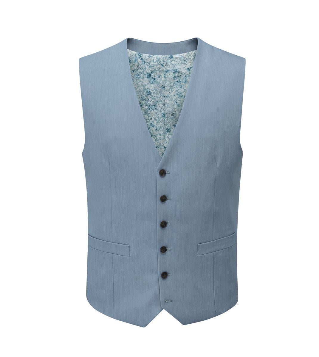 Skopes Beckett Suit Waistcoat For Men in Pale Blue, 34R-62R