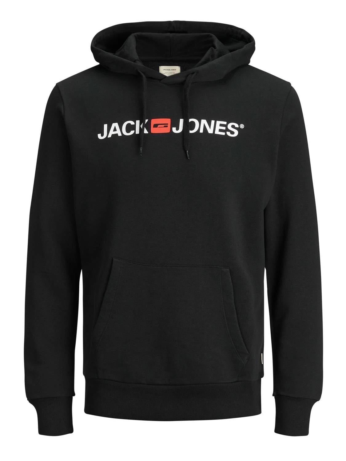 Jack & Jones Old Logo Sweat Hood For Men (JJECORP) in 3 Colours, Large