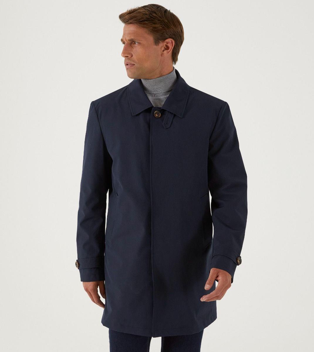 Skopes Mens Plus Size Premium Quality Rain Mac In Navy Size Small To 4Xl