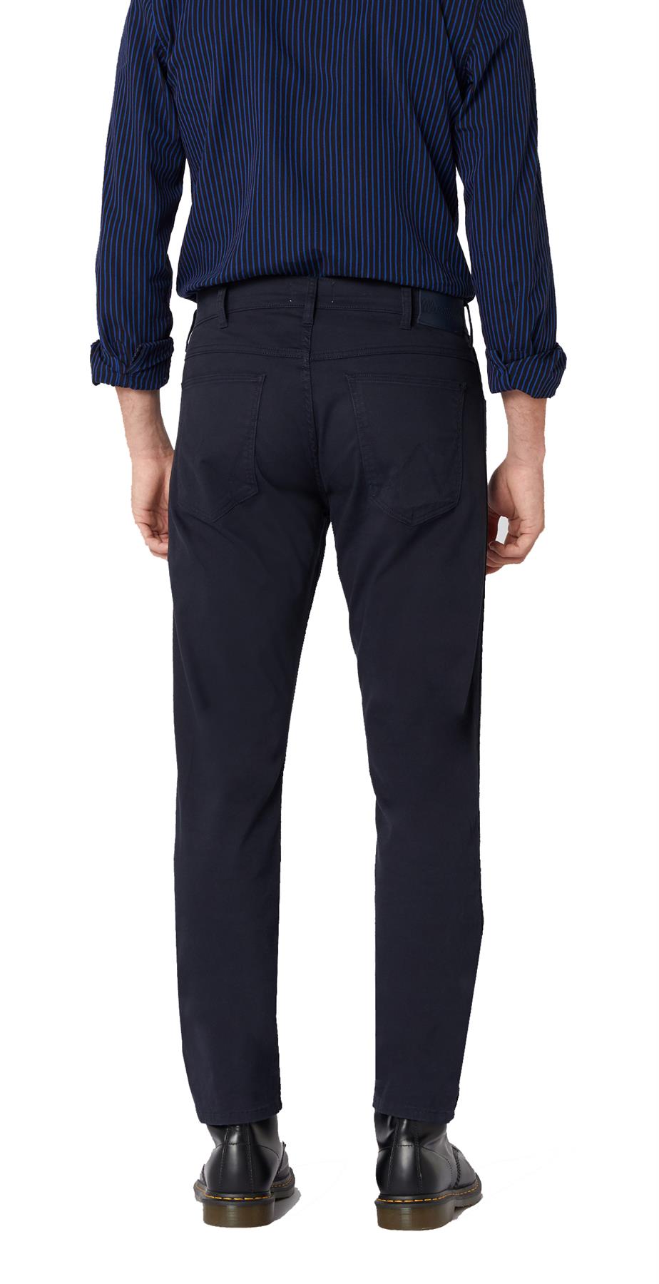 Wrangler Mens Greenboro Stretch Straight Leg Twill Trousers