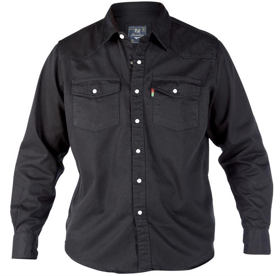 Duke Western Style Long Sleeve Denim Shirt in Size Small to XXL  2 Colours