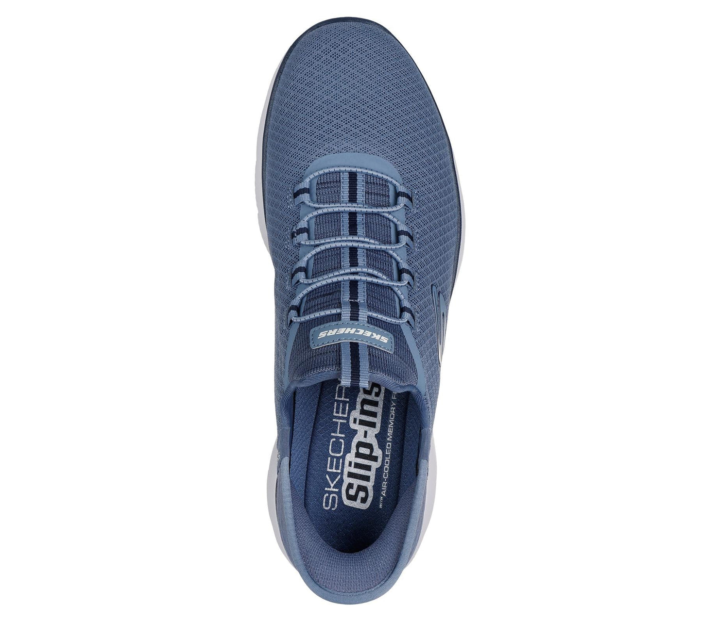 Skechers Slip On Sneaker Shoe For Men Summits High Range Mesh Slip-Ins in Slate, 5.5-14