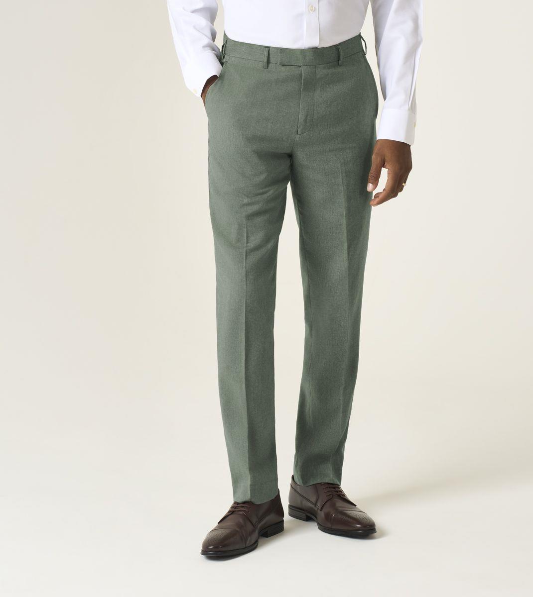 Skopes Calvados Suit Tailored Fit Trouser For Men in Sage, 30W-58W