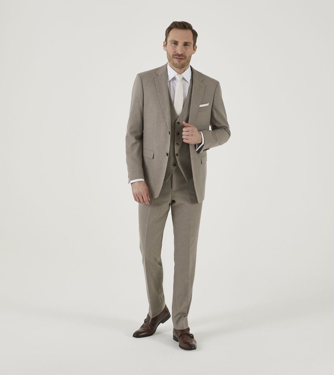 Skopes Jodrell Trouser For Mens MM70065 in Stone, 44R to 52L