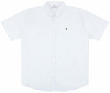 US Polo Plus Size Oxford Short Sleeve Shirt in Bright White, 3XL-5XL