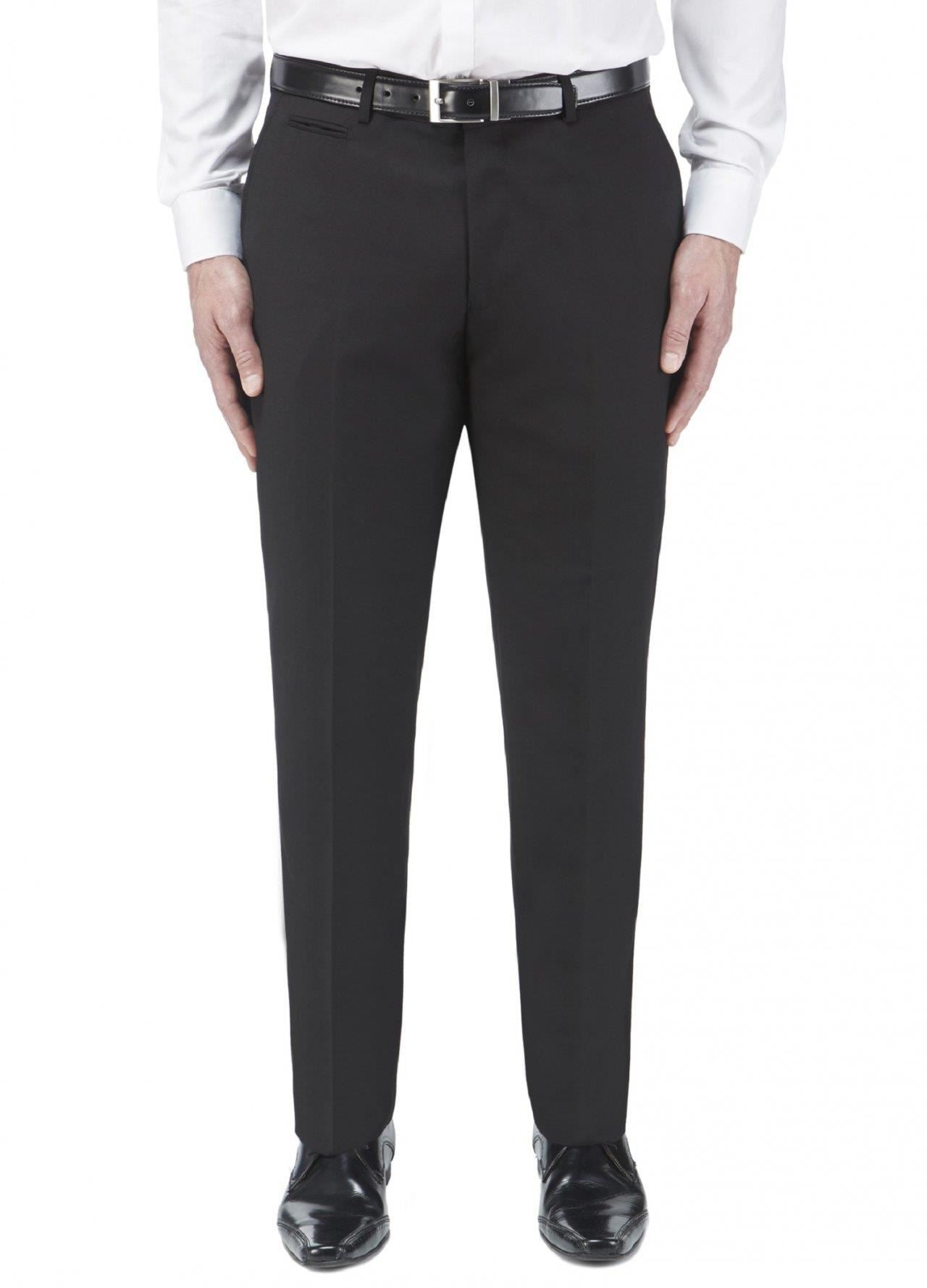 SKOPES Mens Madrid Black Formal Suit Trousers Size 30 - 72