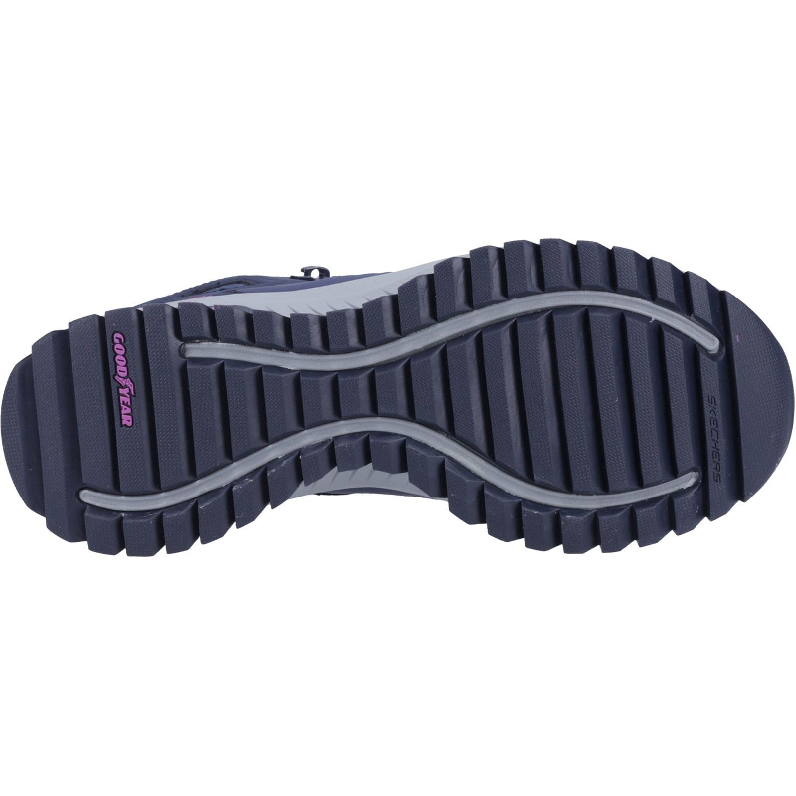 Skechers Women Boots - Arch Fit Discover Elevation Gain Ankle in Navy/Purple, 3-8 - GAR180086