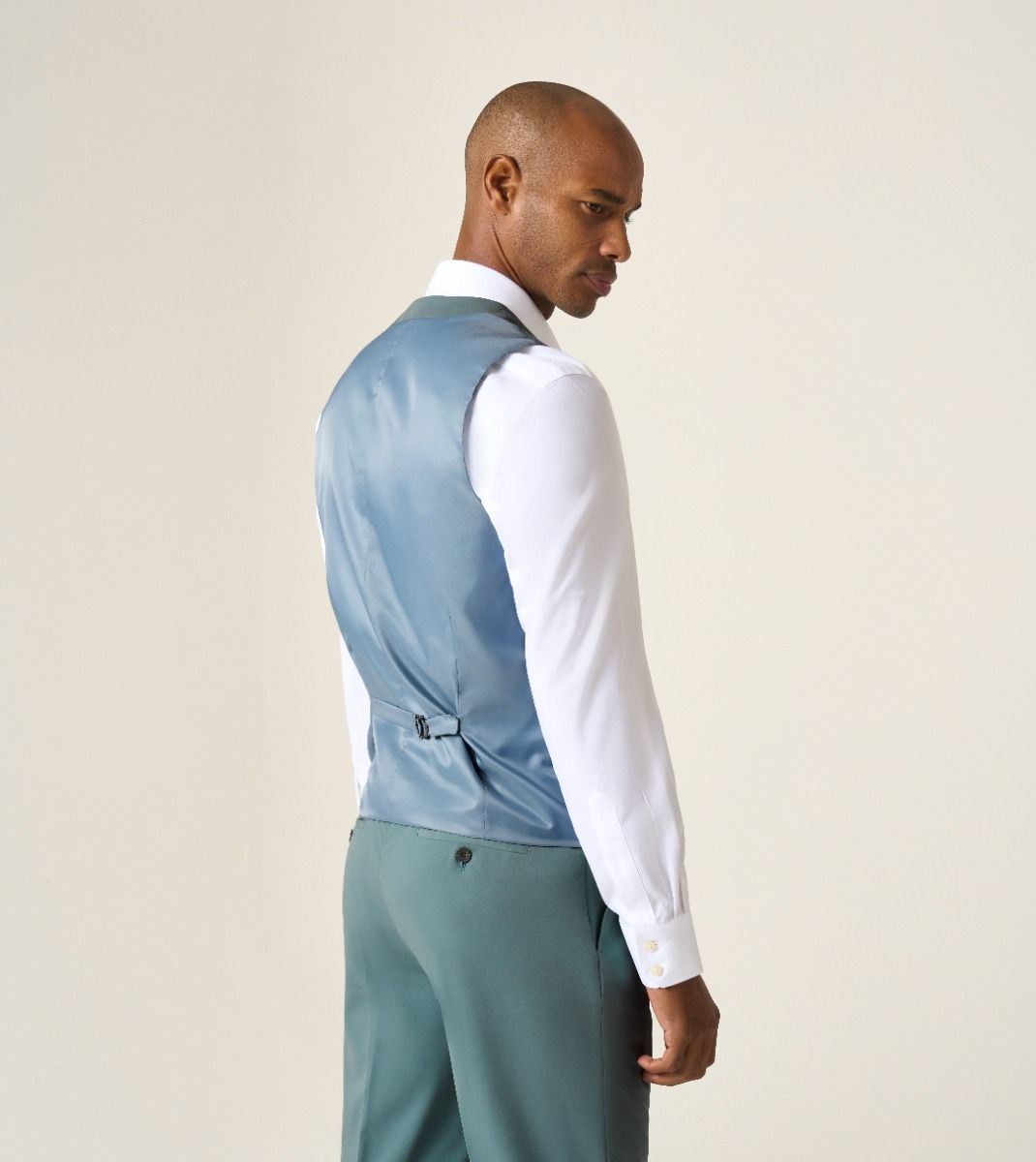 Skopes Beckett Suit Waistcoat For Men in Mint Green, 36R-62R