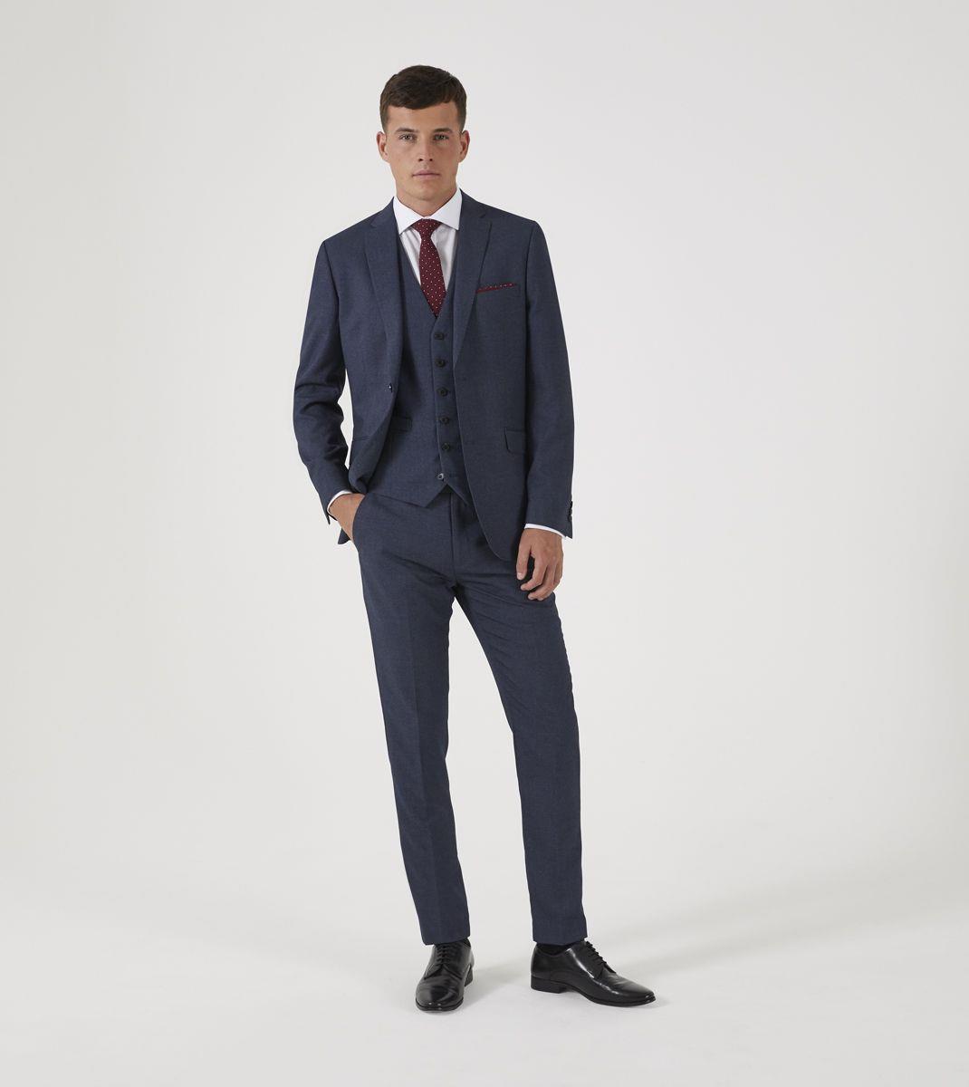 Skopes Men's Tailored Fit Suit Jacket Harcourt In Blue Colour Size 34 - 62
