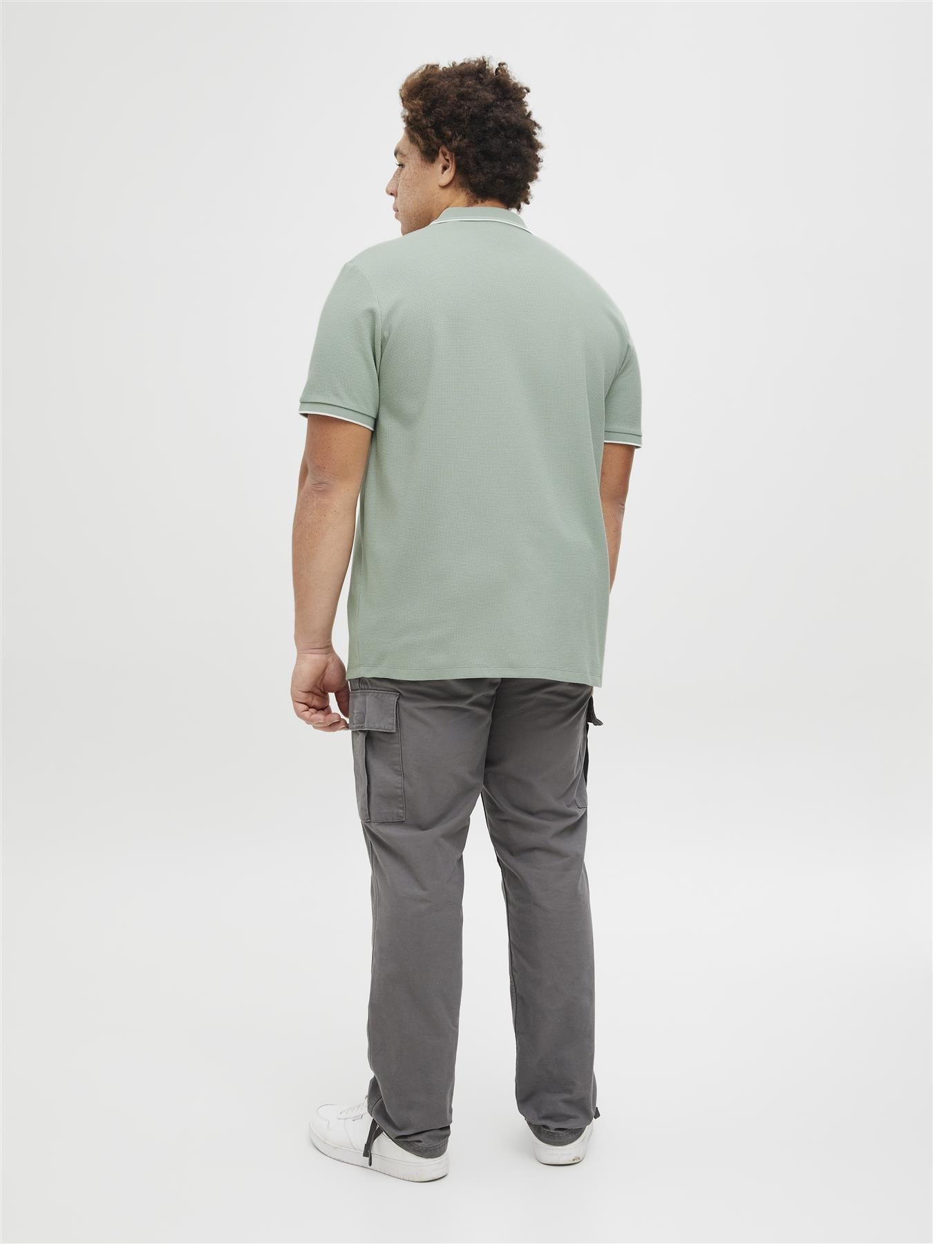 Jack & Jones Short Sleeves Polo Shirt For Men (JJEAUSTIN) in 4 Colours, 4XL-7XL