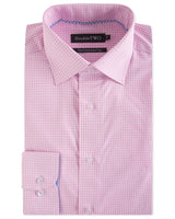 Double Two Mens Big Size Pure Cotton Easy Care LS Formal Shirts (SAW19)