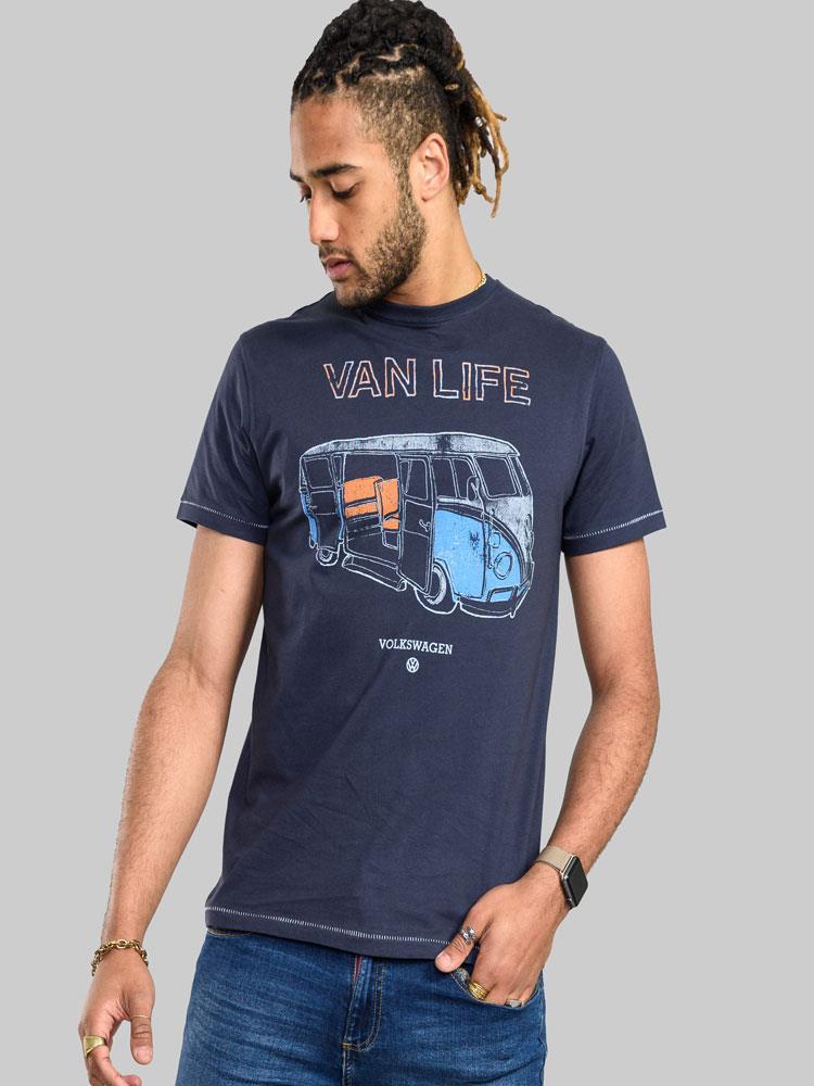 Duke Compton-D555 Official Vw Van Life Printed T-Shirt in LT-3XLT