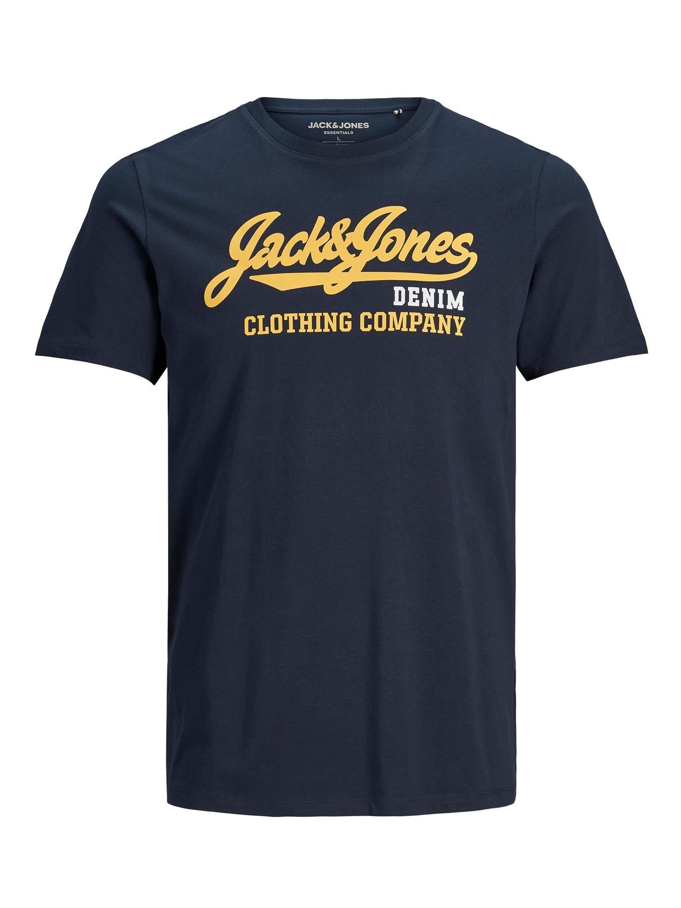 Jack & Jones Mens Plus Logo Printed Tee