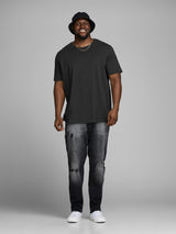 Jack & Jones Mens Plus Size Organic Cotton Basic Tee