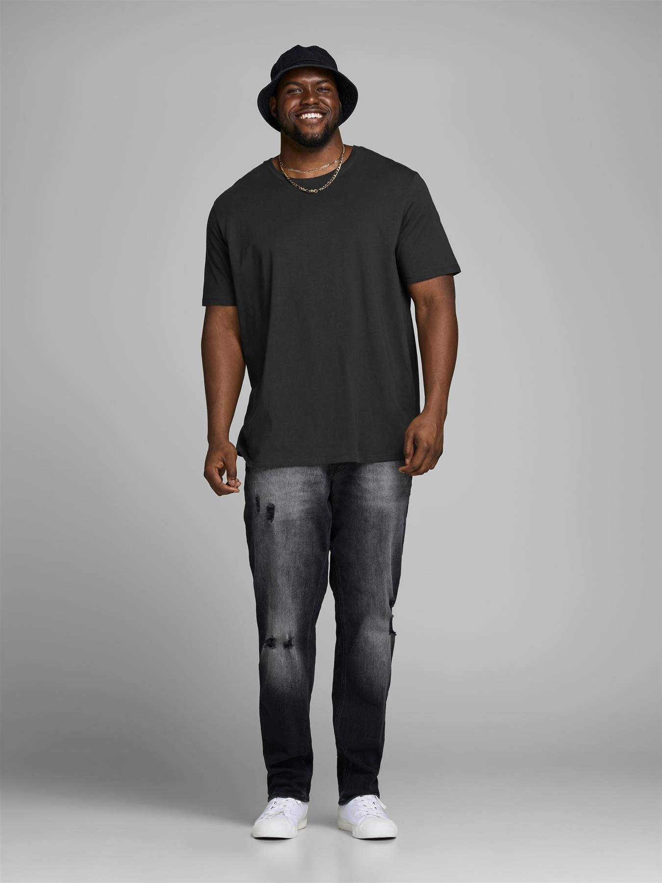 Jack & Jones Mens Plus Size Organic Cotton Basic Tee