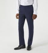 Skopes Hepworth Suit Tailored Fit Trousers For Men in Navy Blue Mini Check, 30W to 58W