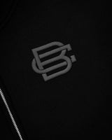Bénir Club Basics Zip Hoodie - Matte black