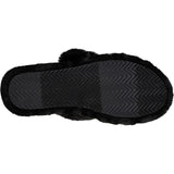 Skechers (GAR167238) Women's Cozy Wedge Slipper Sandal in Black 3 to 8