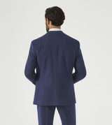 Skopes Guildford Suit Tailored Fit Jacket For Men in Navy Blue Check, 52R-62R