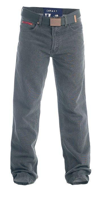Duke London Mens Regular Original Fit Bedford Cord Enzyme Washed Jeans With Belt (Canary)