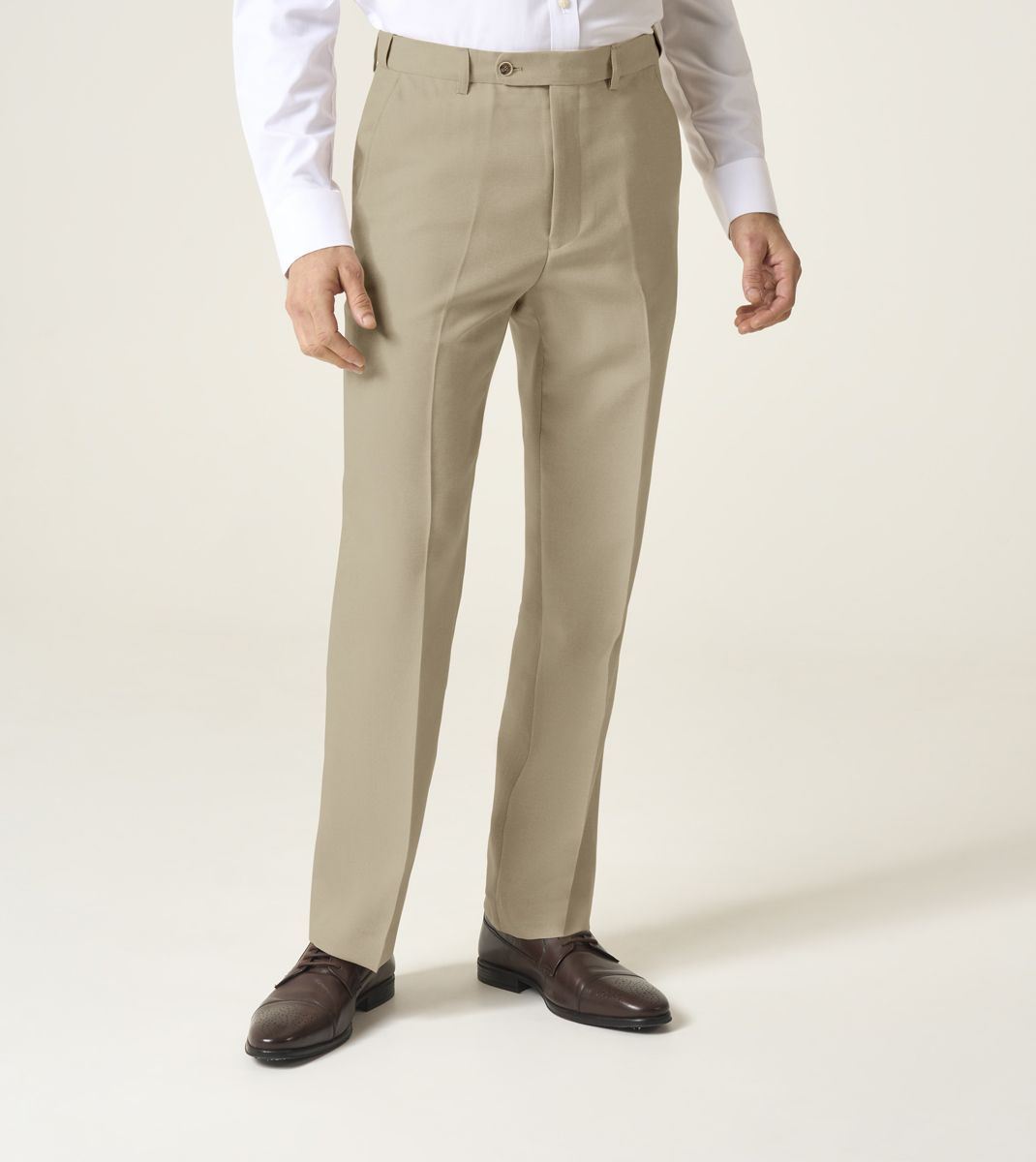 Skopes Brooklyn Regular Fit Trouser Stone Beige, 34W-48W