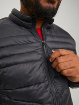 Jack & Jones Men's Plus Size Long Sleeves Jacket in Black, 3XL to 5XL
