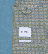 Skopes Tailored Fit Jamie Suit Jacket For Men in Aqua Blue, 36S-62L