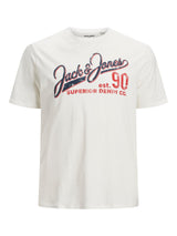 Jack & Jones Mens Plus Logo Printed Tee