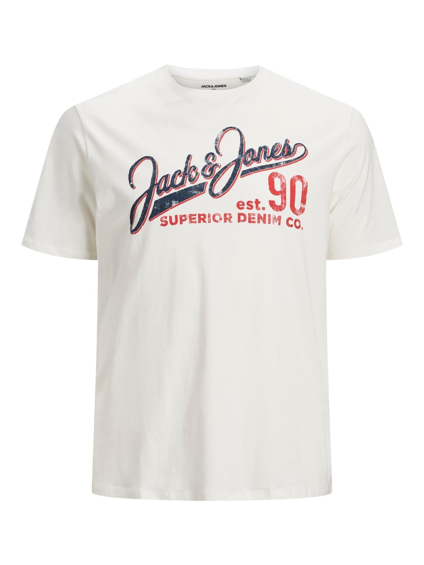 Jack & Jones Mens Plus Logo Printed Tee
