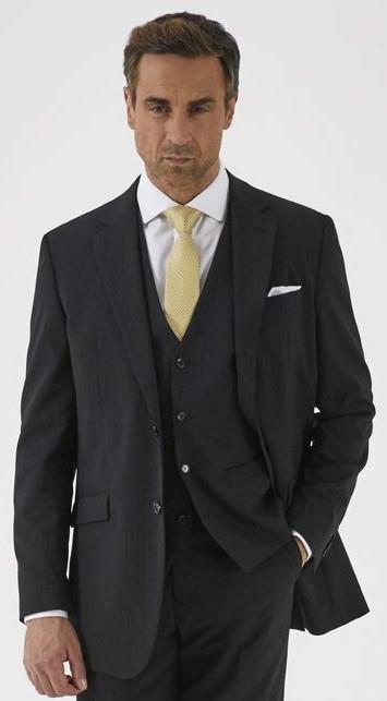 Skopes Darwin Suit Trouser For Men's in Black Stripe, 28W to 66W