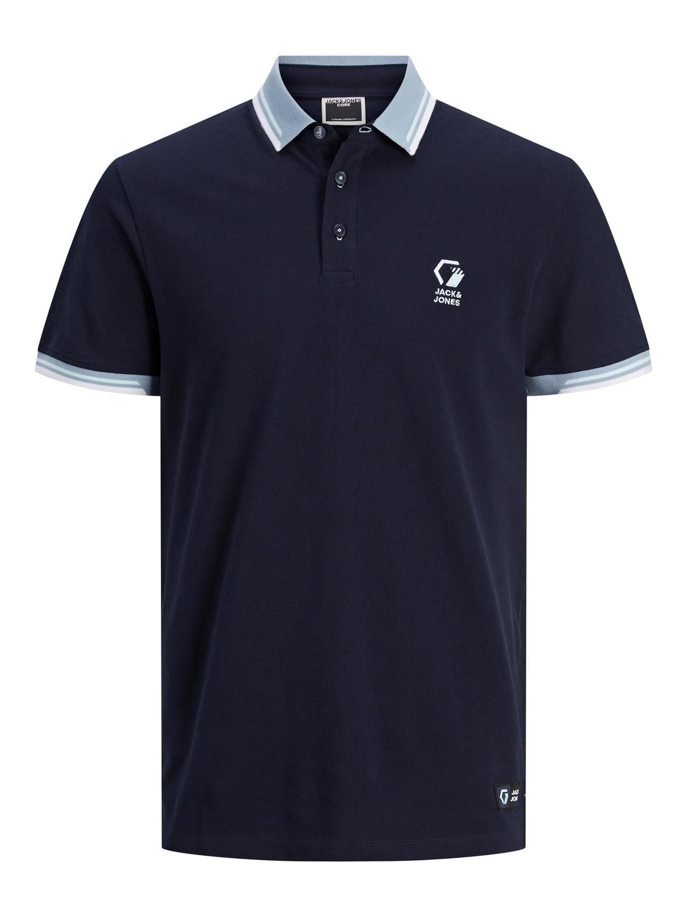 Jack & Jones Men's Jcologan Short Sleeve Polo Shirt With Embroidery US1XL to 6XL