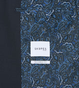 Skopes Tailored Fit Harcourt Suit Jacket For Men in Navy Ink Tweed Effect, 36S-62L