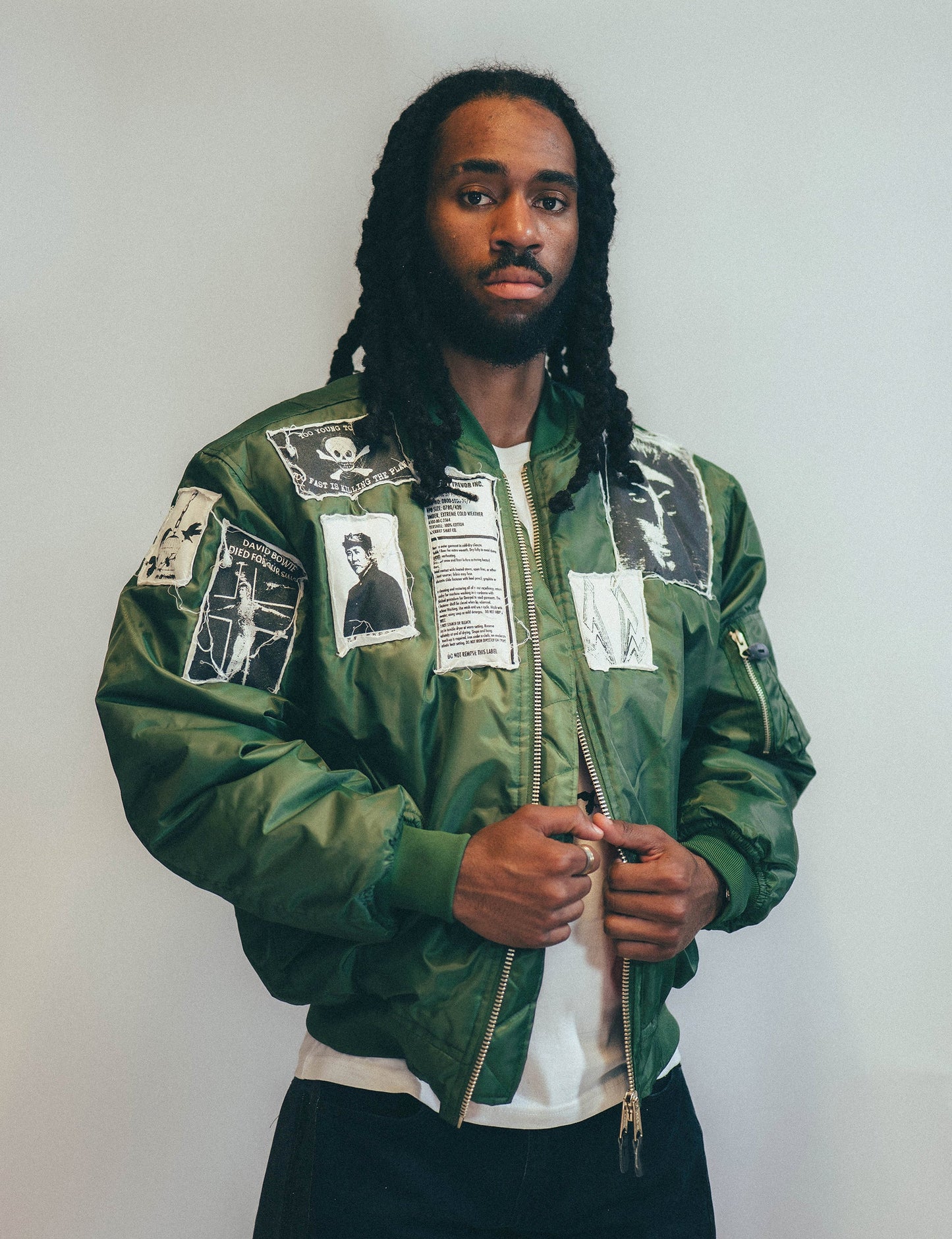 MA-1 Patched Bomber in Green