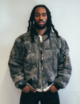 MA-1 Patched Bomber in Grey Camo