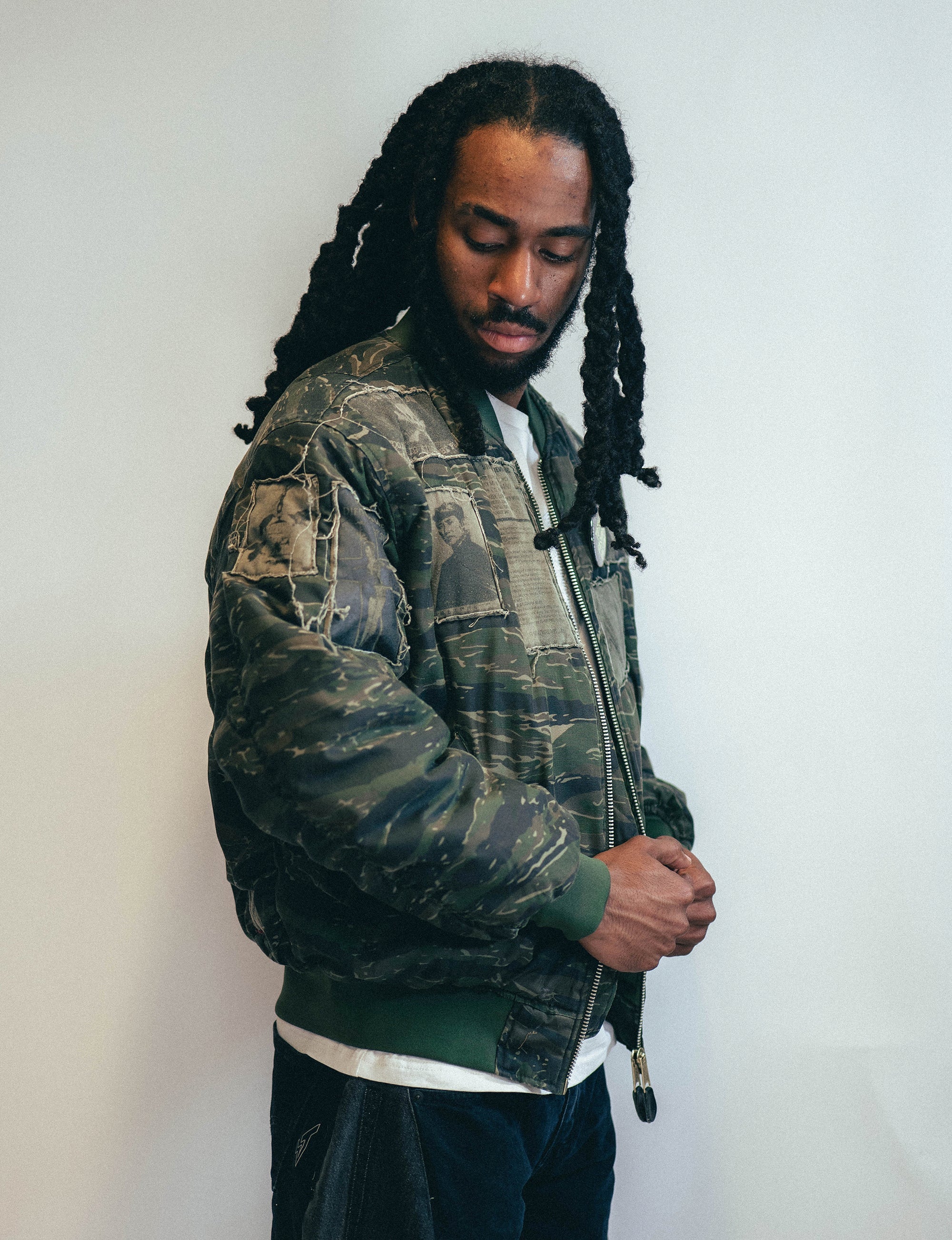 MA-1 Patched Bomber in Tiger Camo