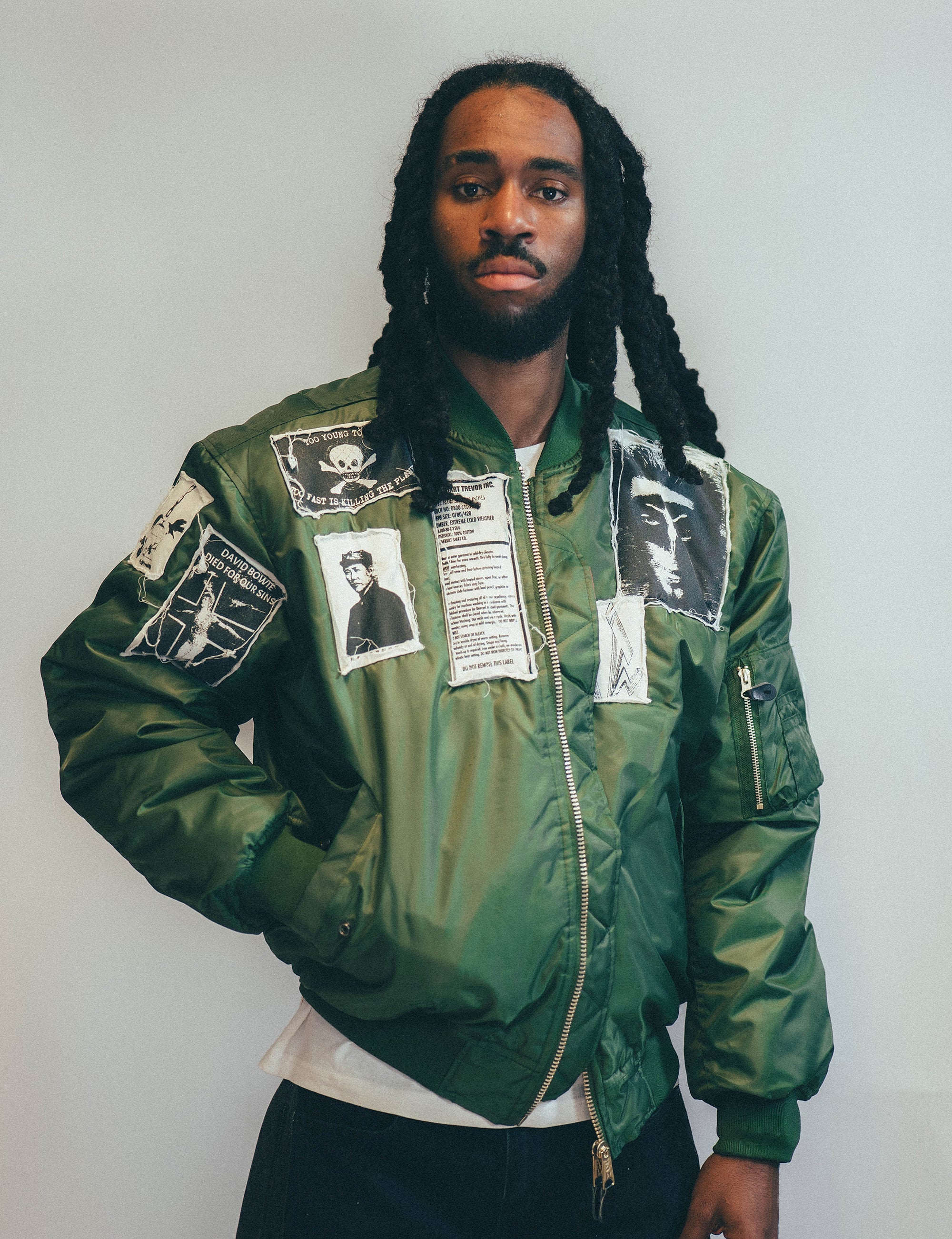 MA-1 Patched Bomber in Green