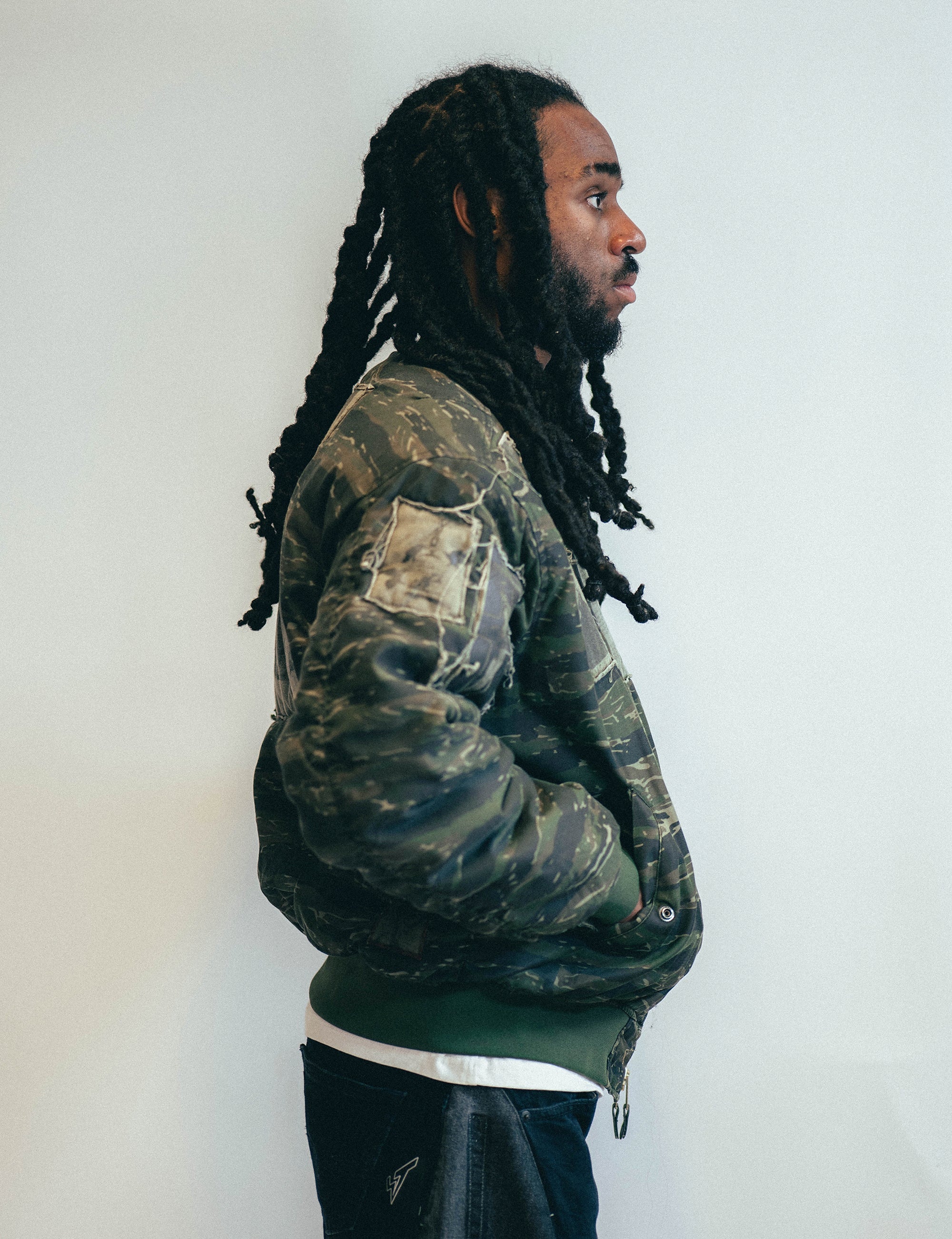 MA-1 Patched Bomber in Tiger Camo